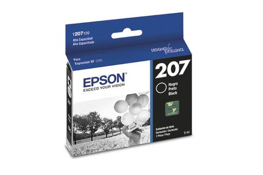 Cartucho de Tinta Original Epson T207, Negro, Alta Capacidad