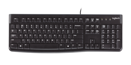 Teclado K120 Logitech , USB, Alámbrico, Negro, Español